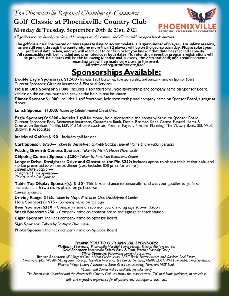 Chamber Golf Classic 2021